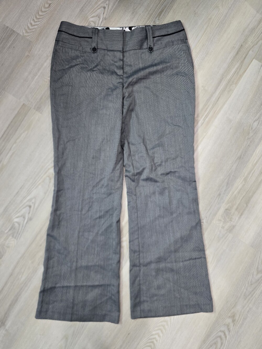 Maurices Black and White Stripped Dress Pants Trouser Size 11/12